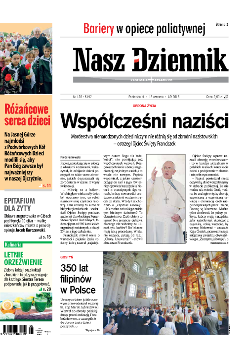 Nasz Dziennik z dnia 18.06.2018 wydanie PDF