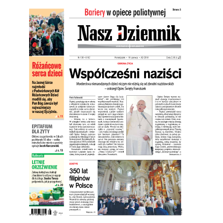 Nasz Dziennik z dnia 18.06.2018 wydanie PDF