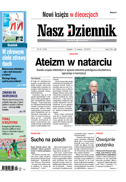 Nasz Dziennik z dnia 21.06.2018 wydanie PDF
