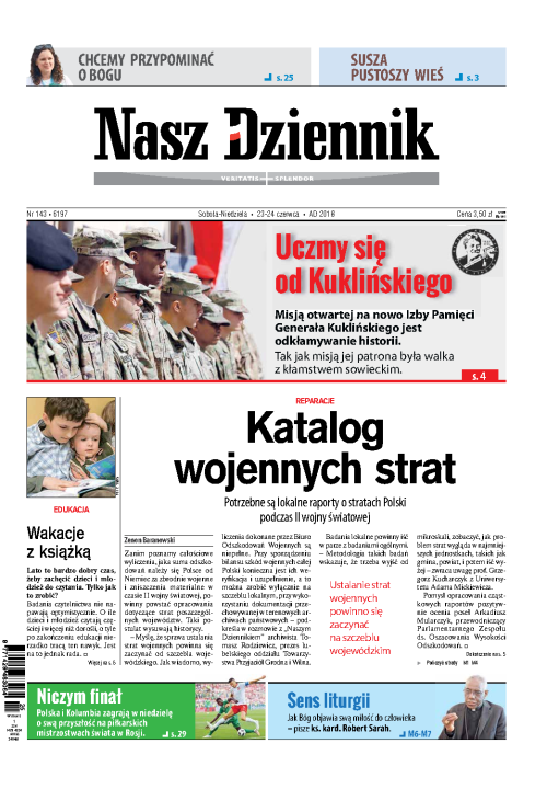 Nasz Dziennik z dnia 23.06.2018 wydanie PDF