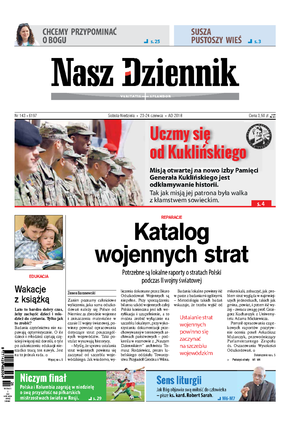 Nasz Dziennik z dnia 23.06.2018 wydanie PDF