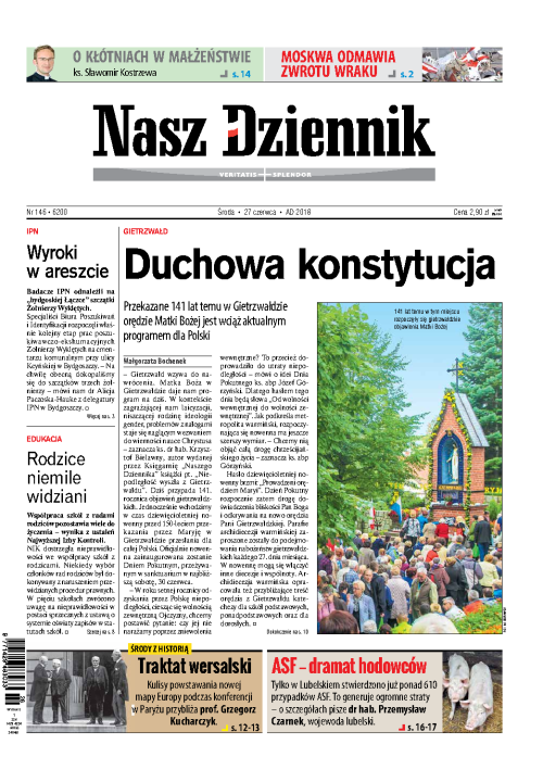 Nasz Dziennik z dnia 27.06.2018 wydanie PDF