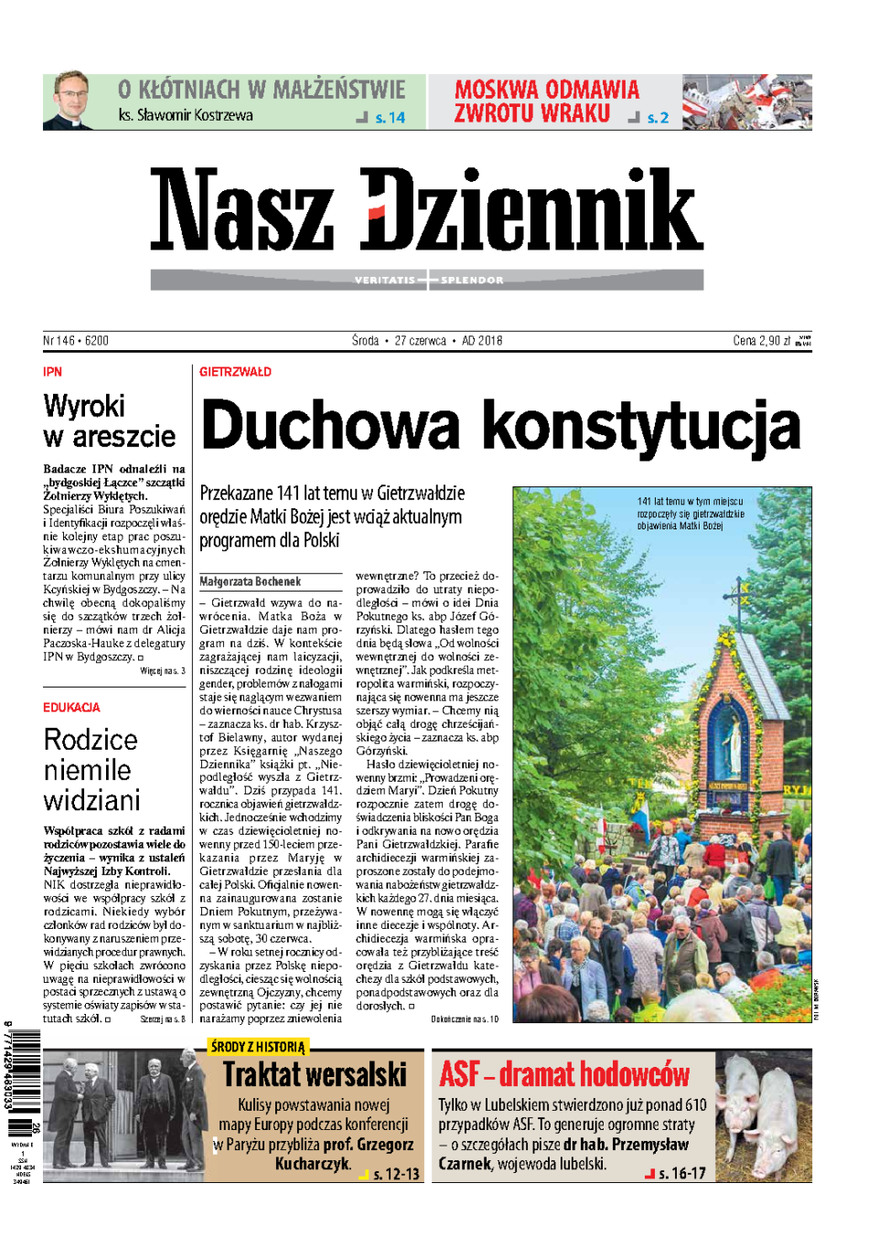 Nasz Dziennik z dnia 27.06.2018 wydanie PDF