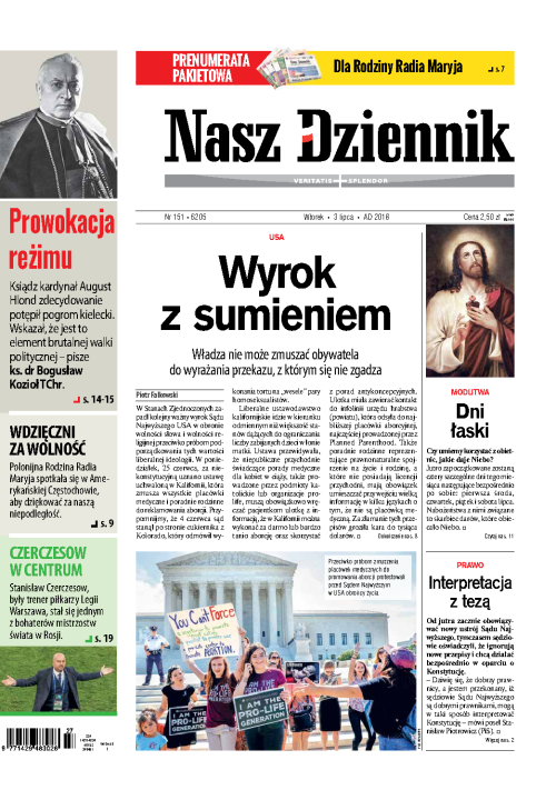 Nasz Dziennik z dnia 03.07.2018 wydanie PDF