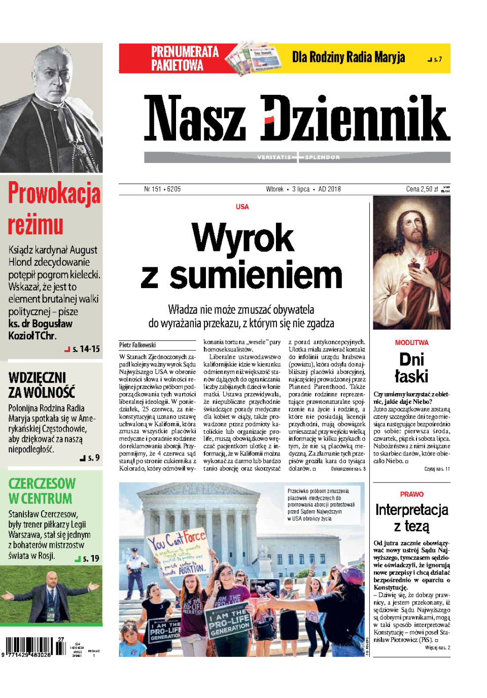Nasz Dziennik z dnia 03.07.2018 wydanie PDF