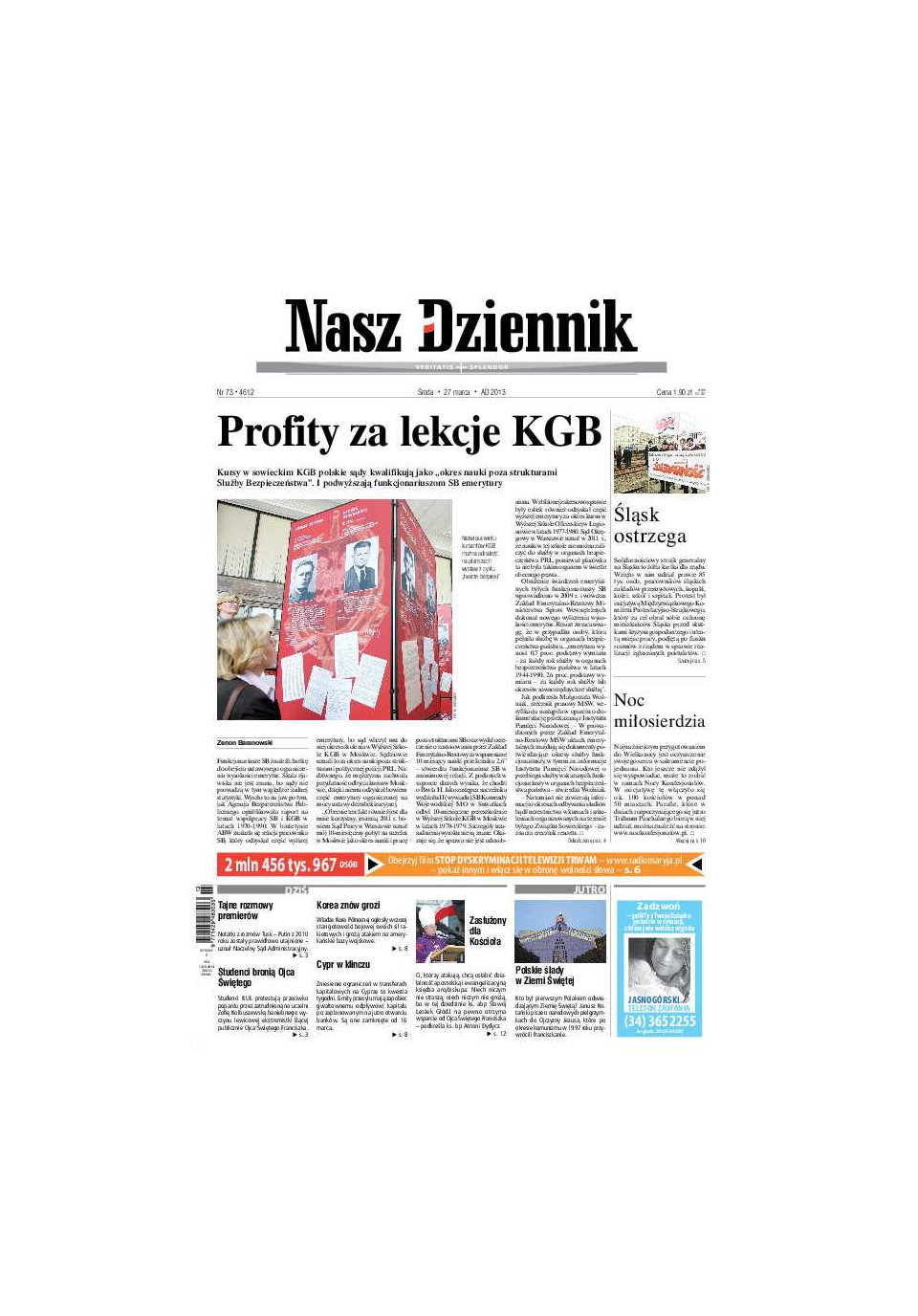 Nasz Dziennik z dnia 27.03.2013 wydanie PDF