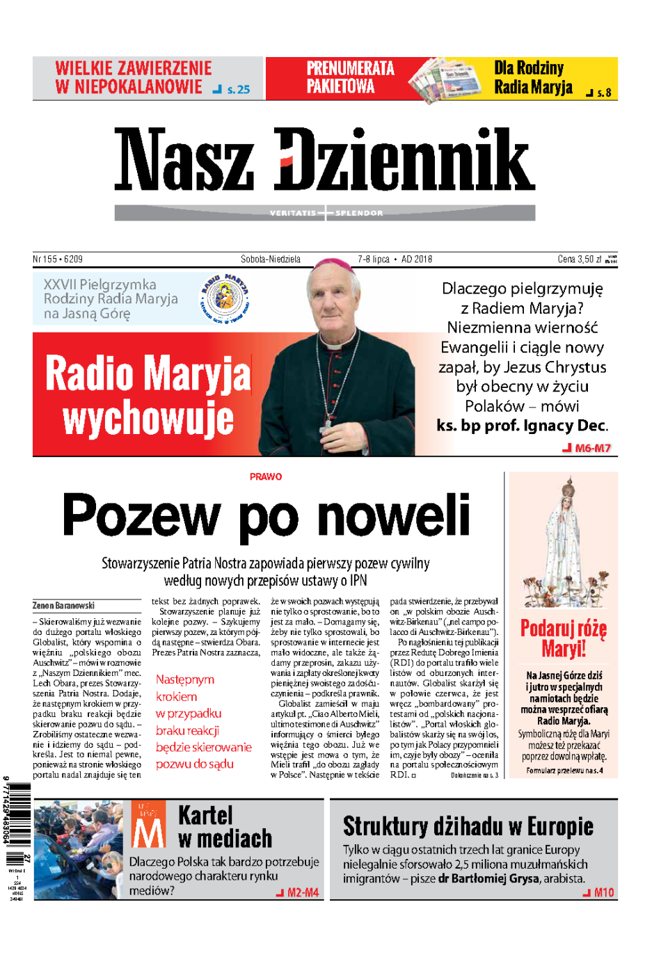Nasz Dziennik z dnia 07.07.2018 wydanie PDF