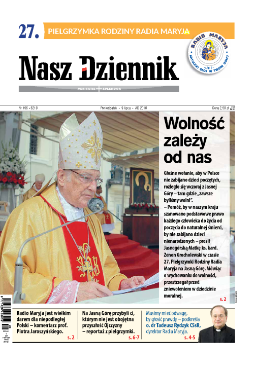 Nasz Dziennik z dnia 09.07.2018 wydanie PDF