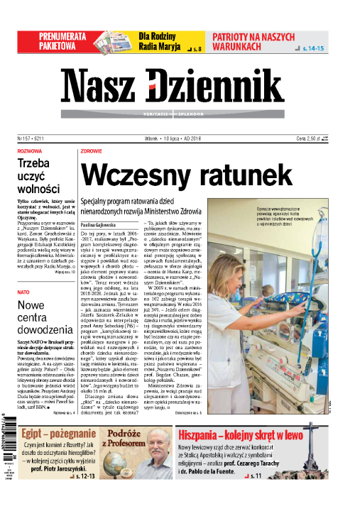 Nasz Dziennik z dnia 10.07.2018 wydanie PDF