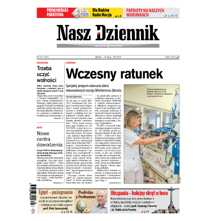 Nasz Dziennik z dnia 10.07.2018 wydanie PDF