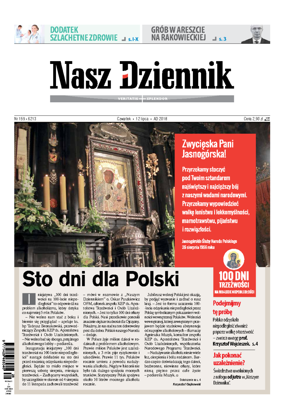 Nasz Dziennik z dnia 12.07.2018 wydanie PDF