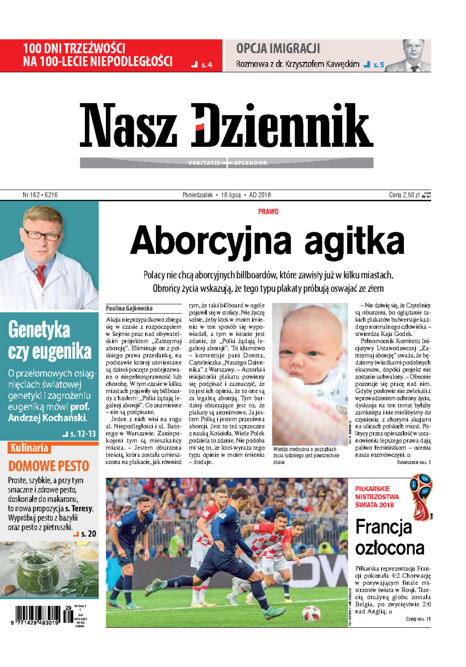 Nasz Dziennik z dnia 16.07.2018 wydanie PDF