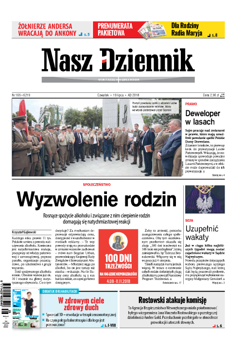 Nasz Dziennik z dnia 19.07.2018 wydanie PDF
