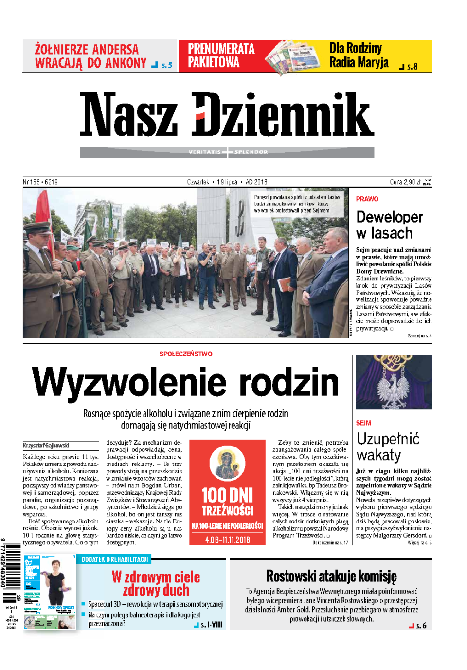 Nasz Dziennik z dnia 19.07.2018 wydanie PDF