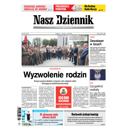 Nasz Dziennik z dnia 19.07.2018 wydanie PDF