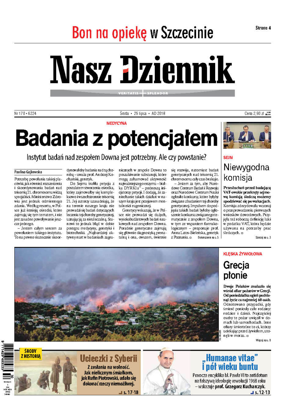 Nasz Dziennik z dnia 25.07.2018 wydanie PDF