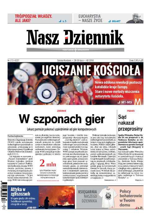 Nasz Dziennik z dnia 28.07.2018 wydanie PDF