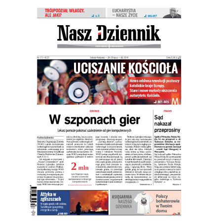 Nasz Dziennik z dnia 28.07.2018 wydanie PDF