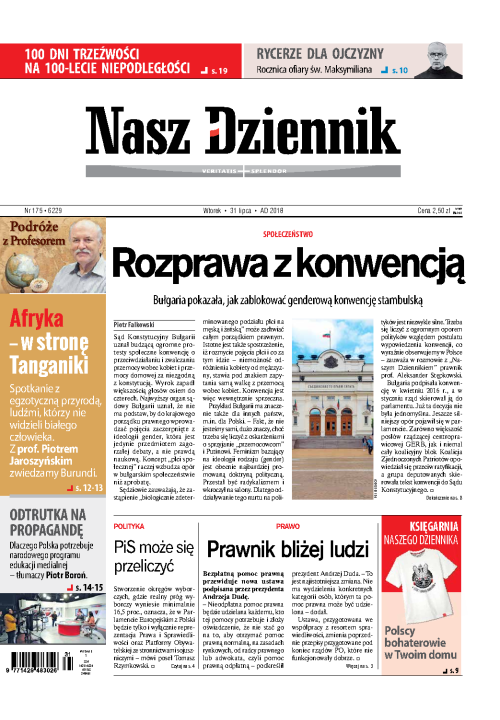 Nasz Dziennik z dnia 31.07.2018 wydanie PDF
