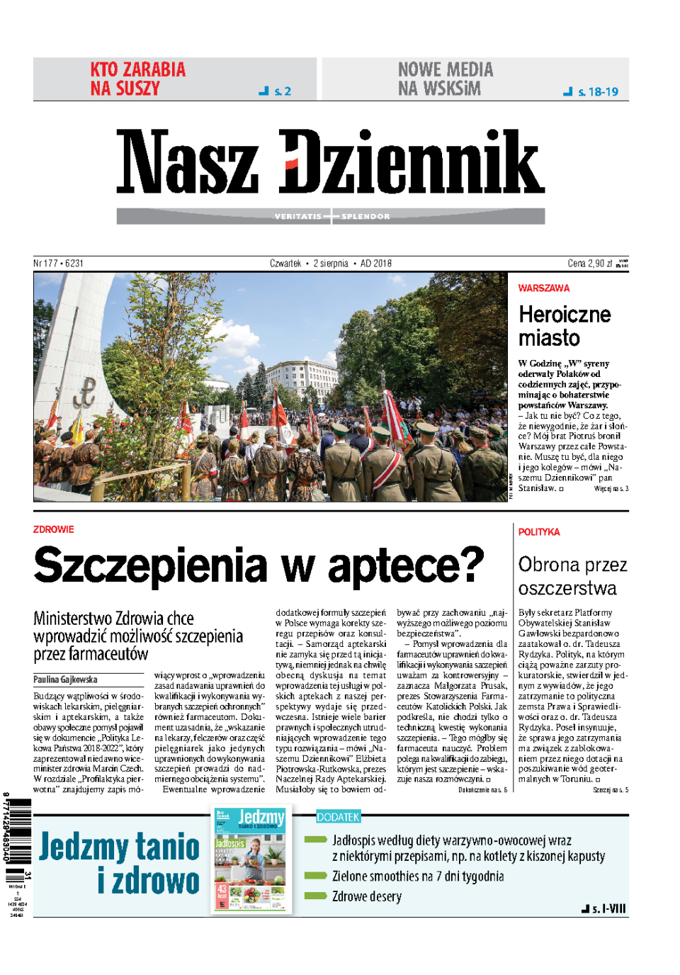 Nasz Dziennik z dnia 02.08.2018 wydanie PDF