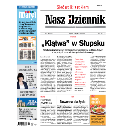 Nasz Dziennik z dnia 03.08.2018 wydanie PDF