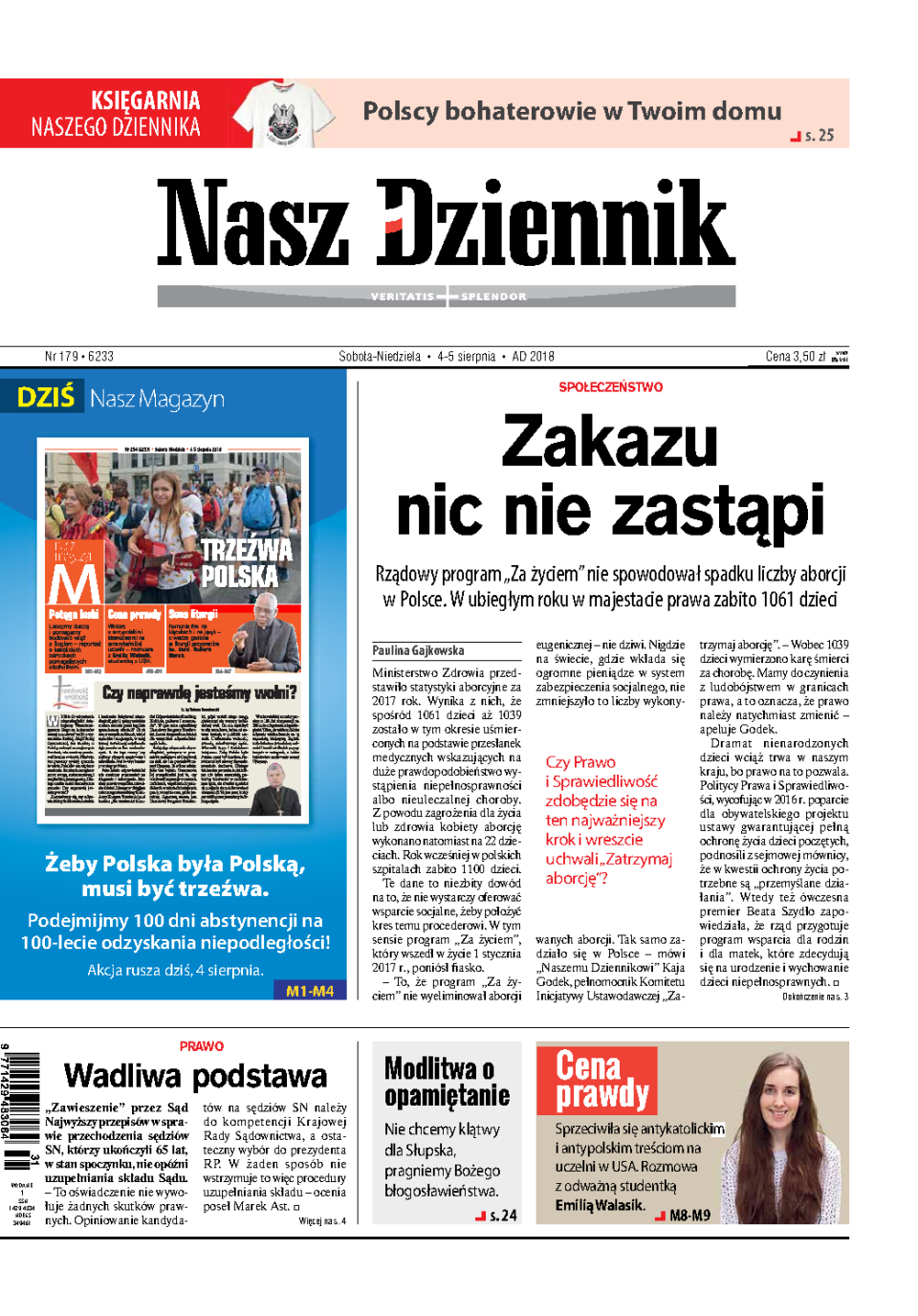 Nasz Dziennik z dnia 04.08.2018 wydanie PDF