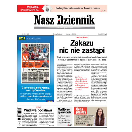 Nasz Dziennik z dnia 04.08.2018 wydanie PDF
