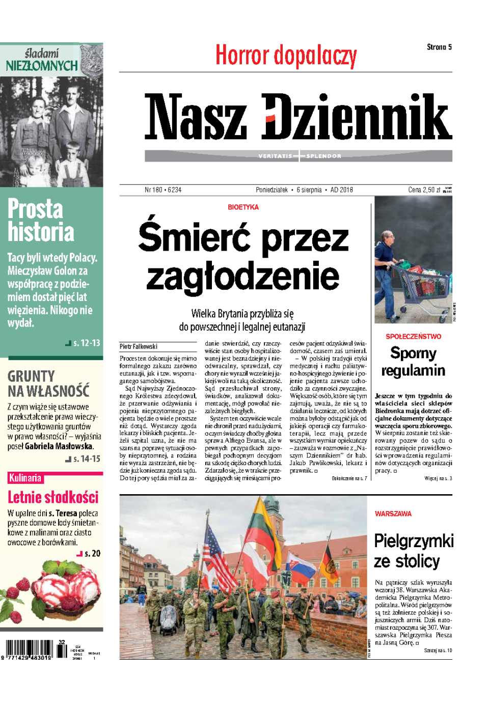 Nasz Dziennik z dnia 06.08.2018 wydanie PDF