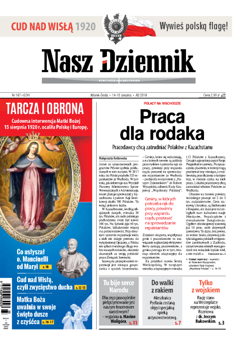 Nasz Dziennik z dnia 14.08.2018 wydanie PDF