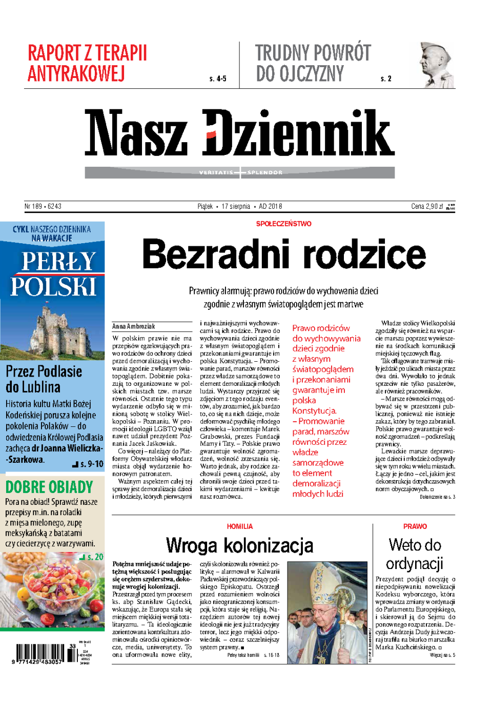 Nasz Dziennik z dnia 17.08.2018 wydanie PDF