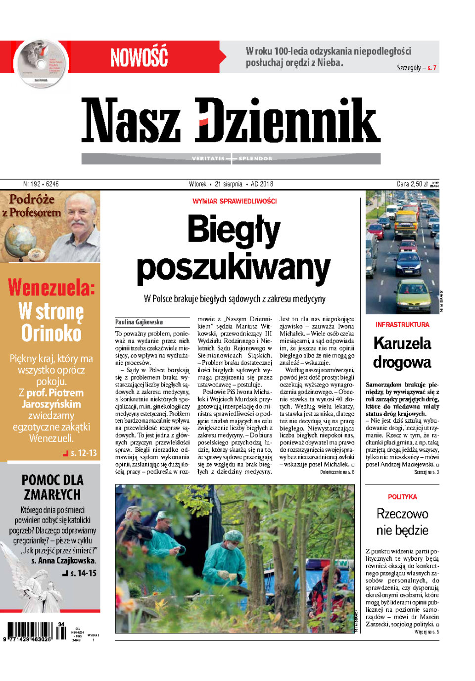 Nasz Dziennik z dnia 21.08.2018 wydanie PDF