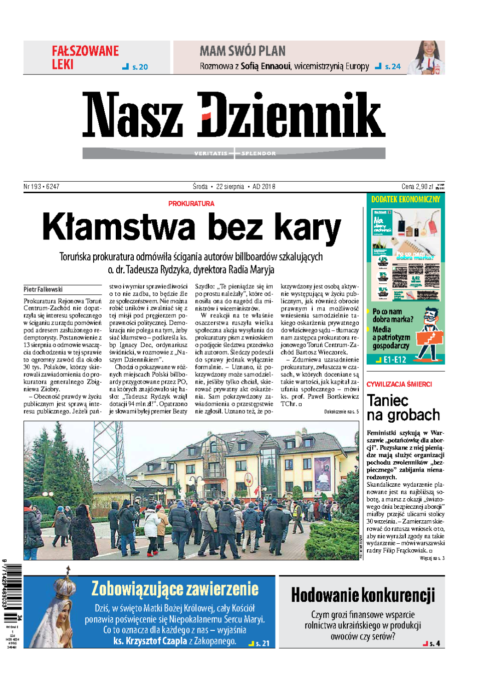 Nasz Dziennik z dnia 22.08.2018 wydanie PDF