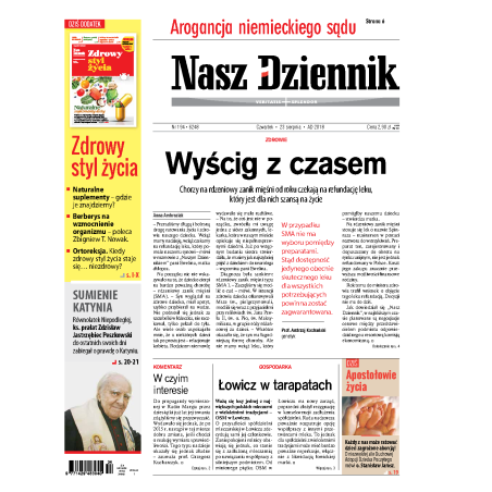 Nasz Dziennik z dnia 23.08.2018 wydanie PDF