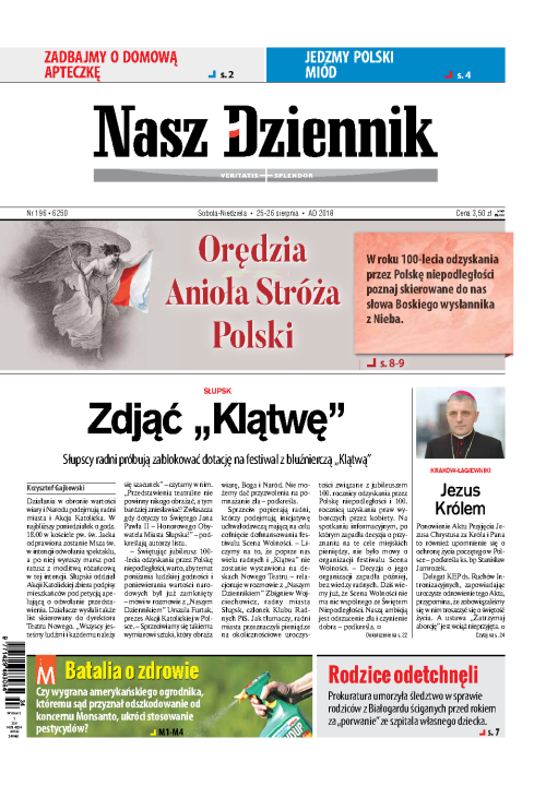 Nasz Dziennik z dnia 25.08.2018 wydanie PDF