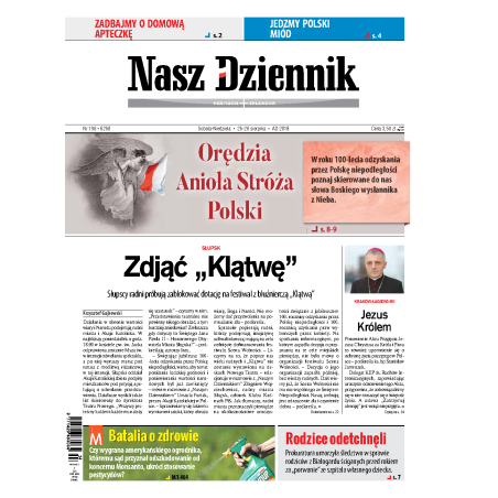 Nasz Dziennik z dnia 25.08.2018 wydanie PDF