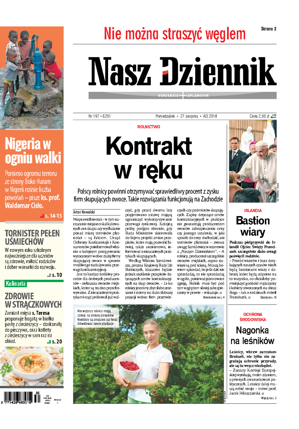 Nasz Dziennik z dnia 27.08.2018 wydanie PDF