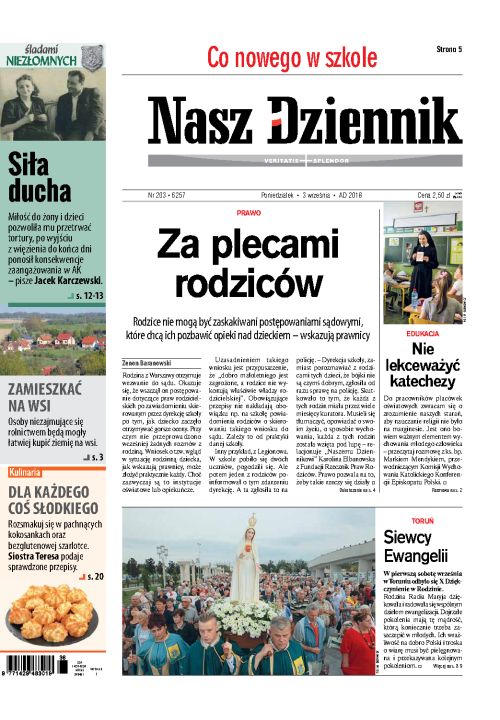 Nasz Dziennik z dnia 03.09.2018 wydanie PDF