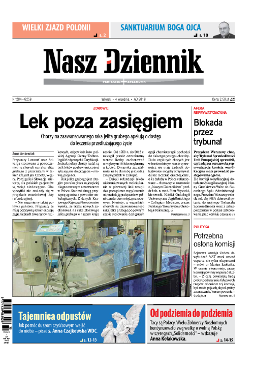 Nasz Dziennik z dnia 04.09.2018 wydanie PDF