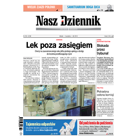 Nasz Dziennik z dnia 04.09.2018 wydanie PDF