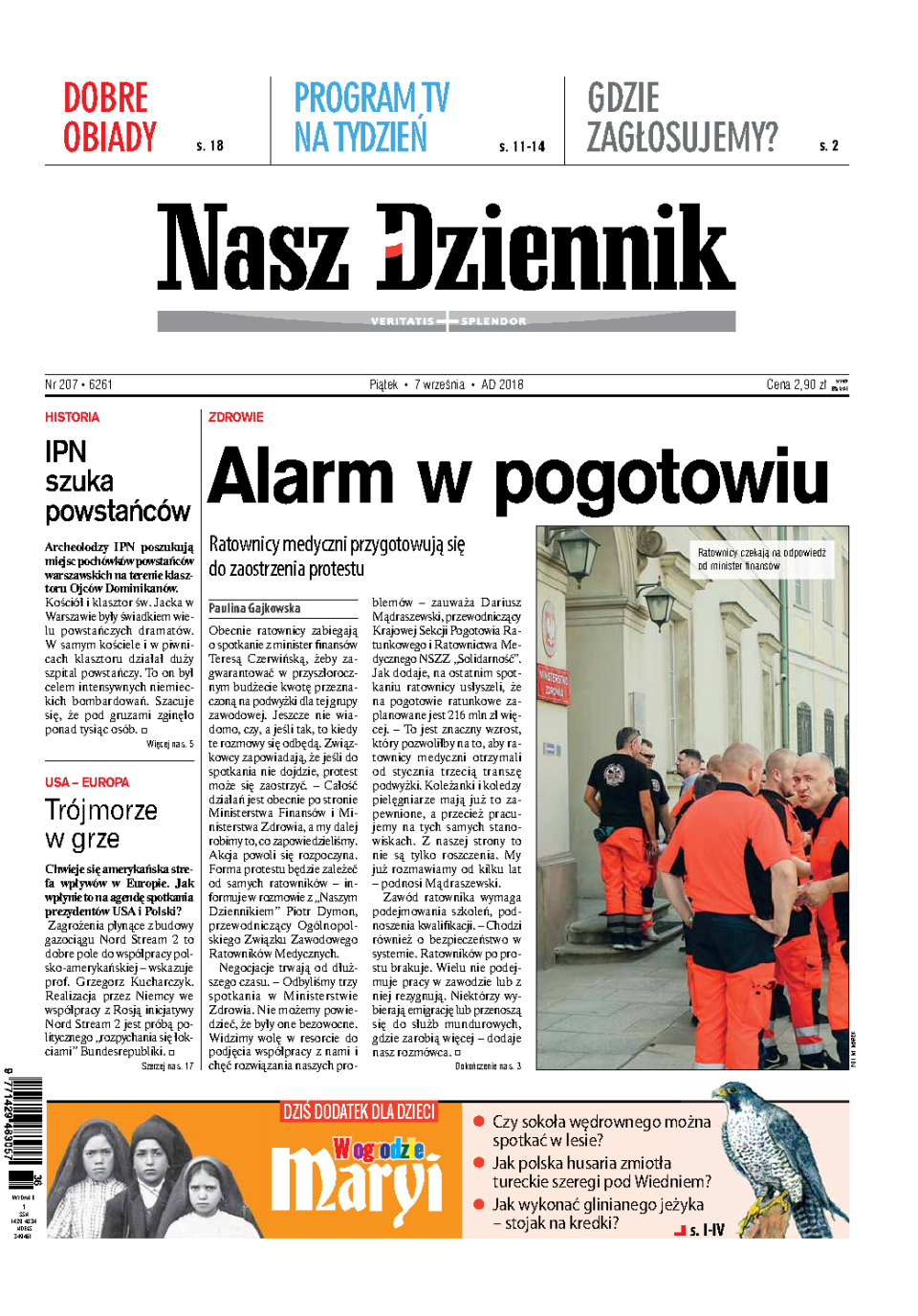 Nasz Dziennik z dnia 07.09.2018 wydanie PDF