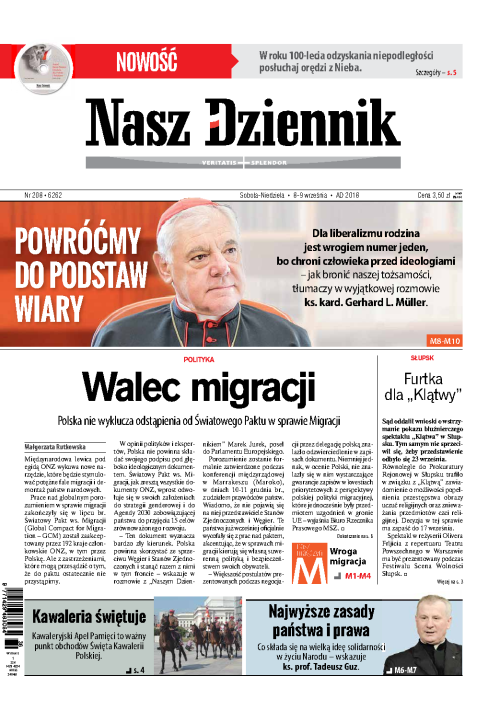 Nasz Dziennik z dnia 08.09.2018 wydanie PDF