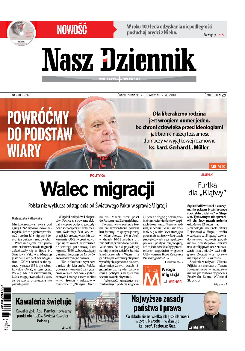 Nasz Dziennik z dnia 08.09.2018 wydanie PDF