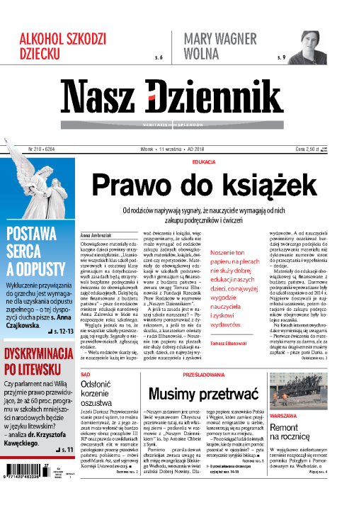 Nasz Dziennik z dnia 11.09.2018 wydanie PDF