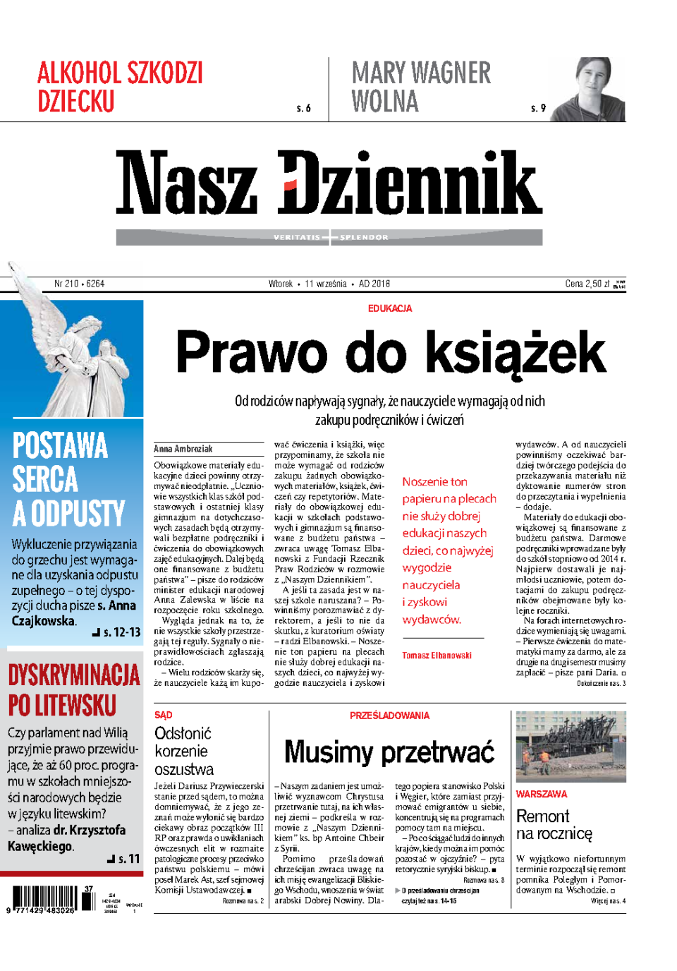 Nasz Dziennik z dnia 11.09.2018 wydanie PDF