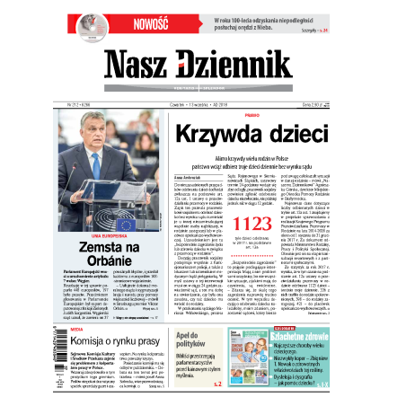 Nasz Dziennik z dnia 13.09.2018 wydanie PDF