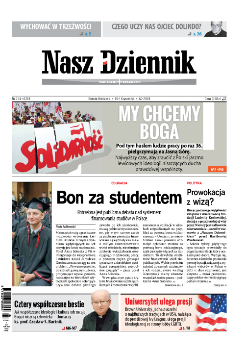 Nasz Dziennik z dnia 15.09.2018 wydanie PDF