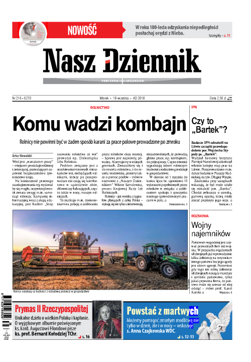 Nasz Dziennik z dnia 18.09.2018 wydanie PDF