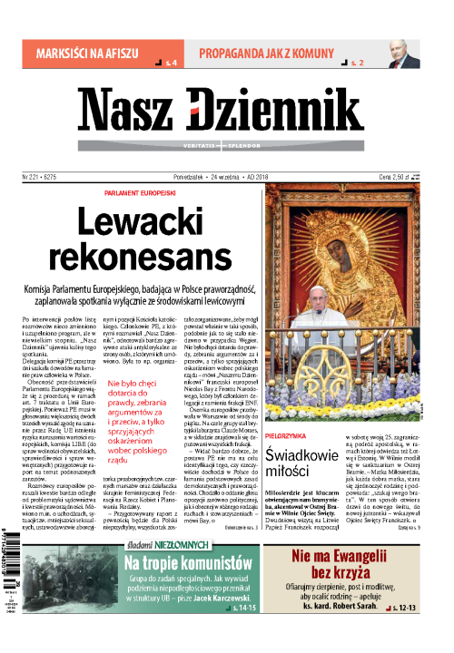 Nasz Dziennik z dnia 24.09.2018 wydanie PDF