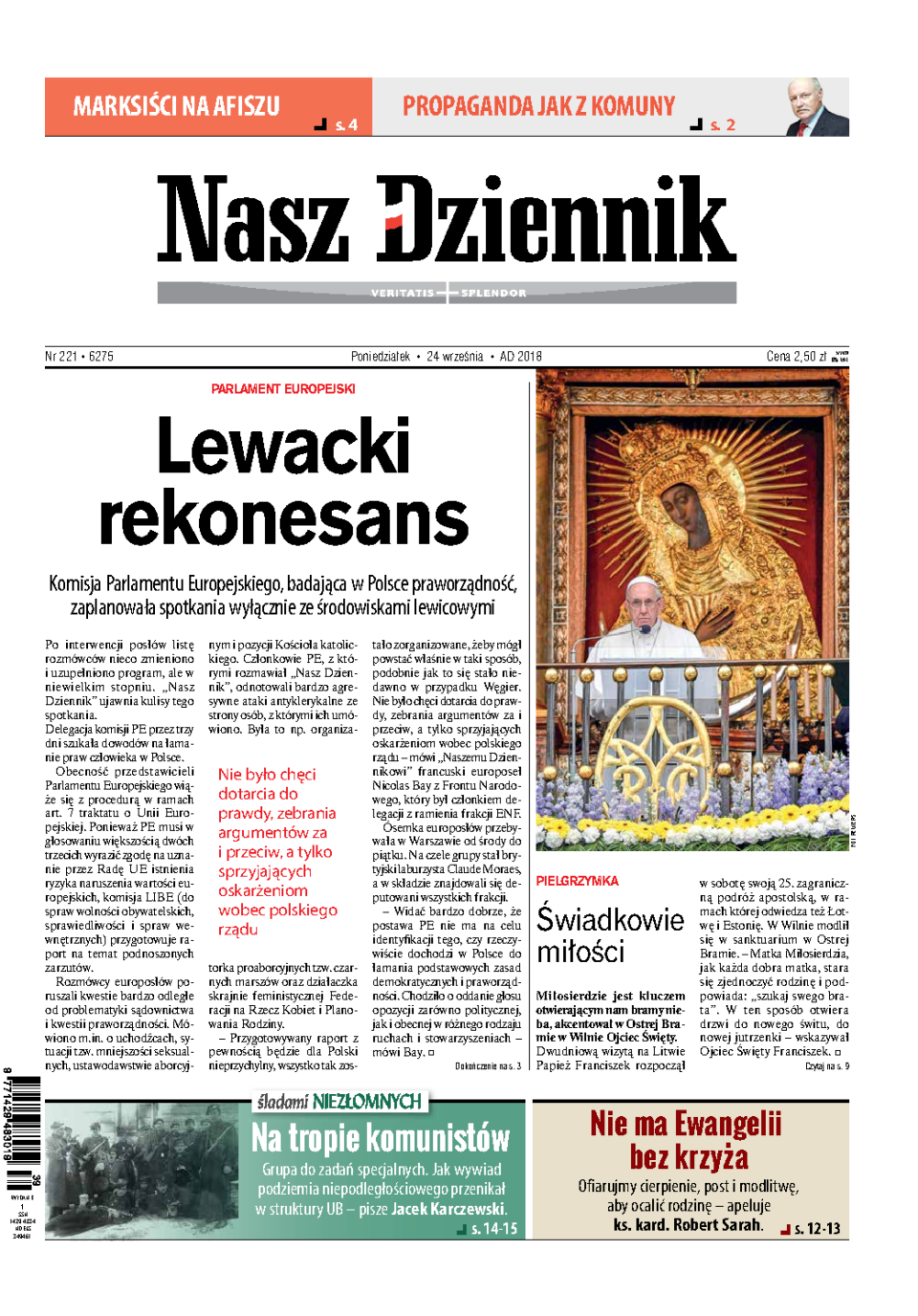 Nasz Dziennik z dnia 24.09.2018 wydanie PDF