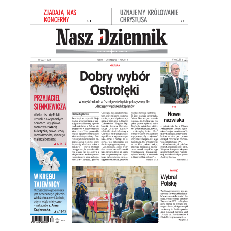 Nasz Dziennik z dnia 25.09.2018 wydanie PDF